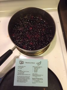 homemade blueberry sauce
