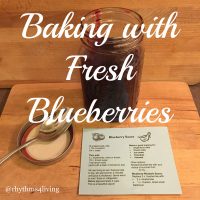 blueberries, baking